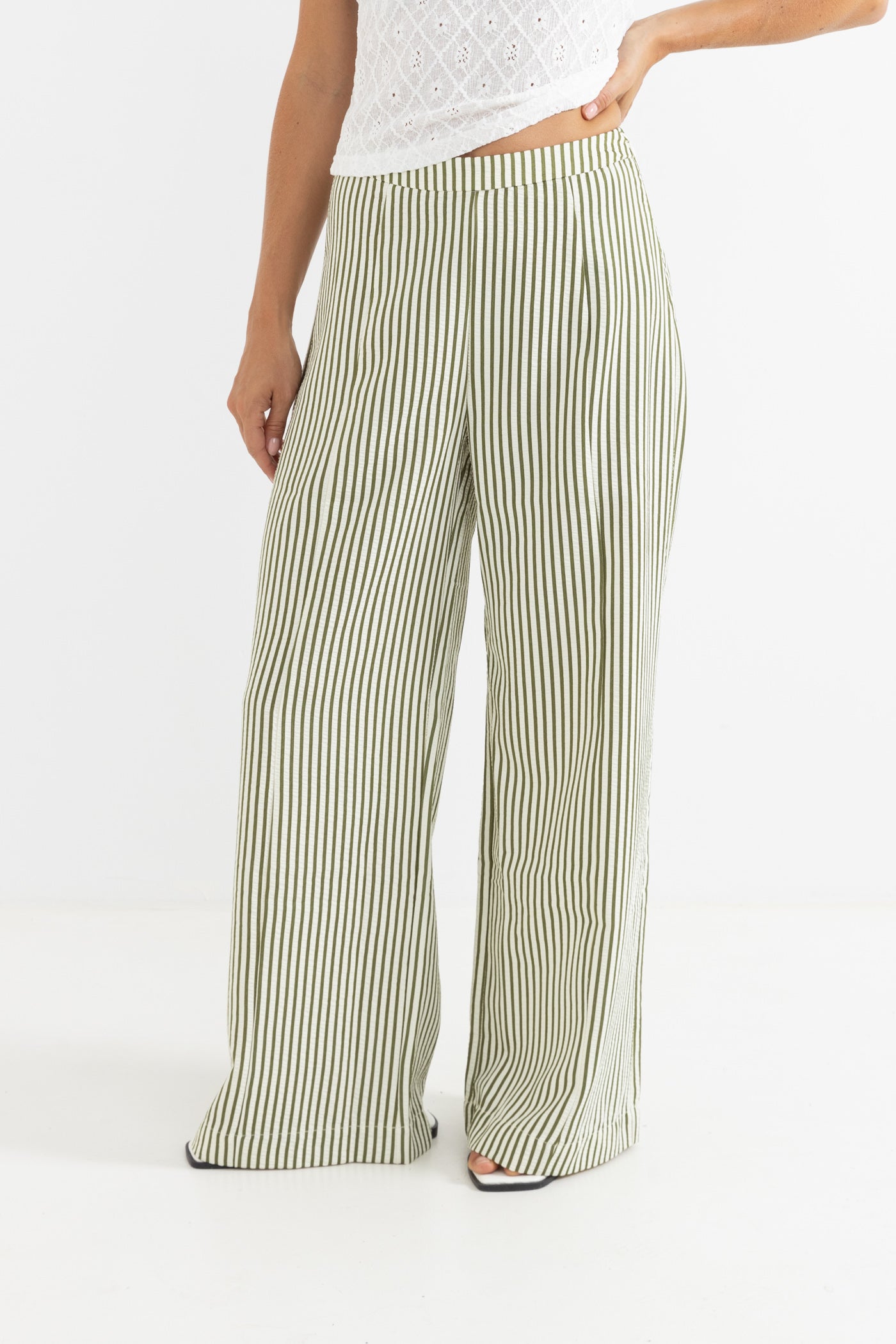 Cove Stripe Wide Leg Pant