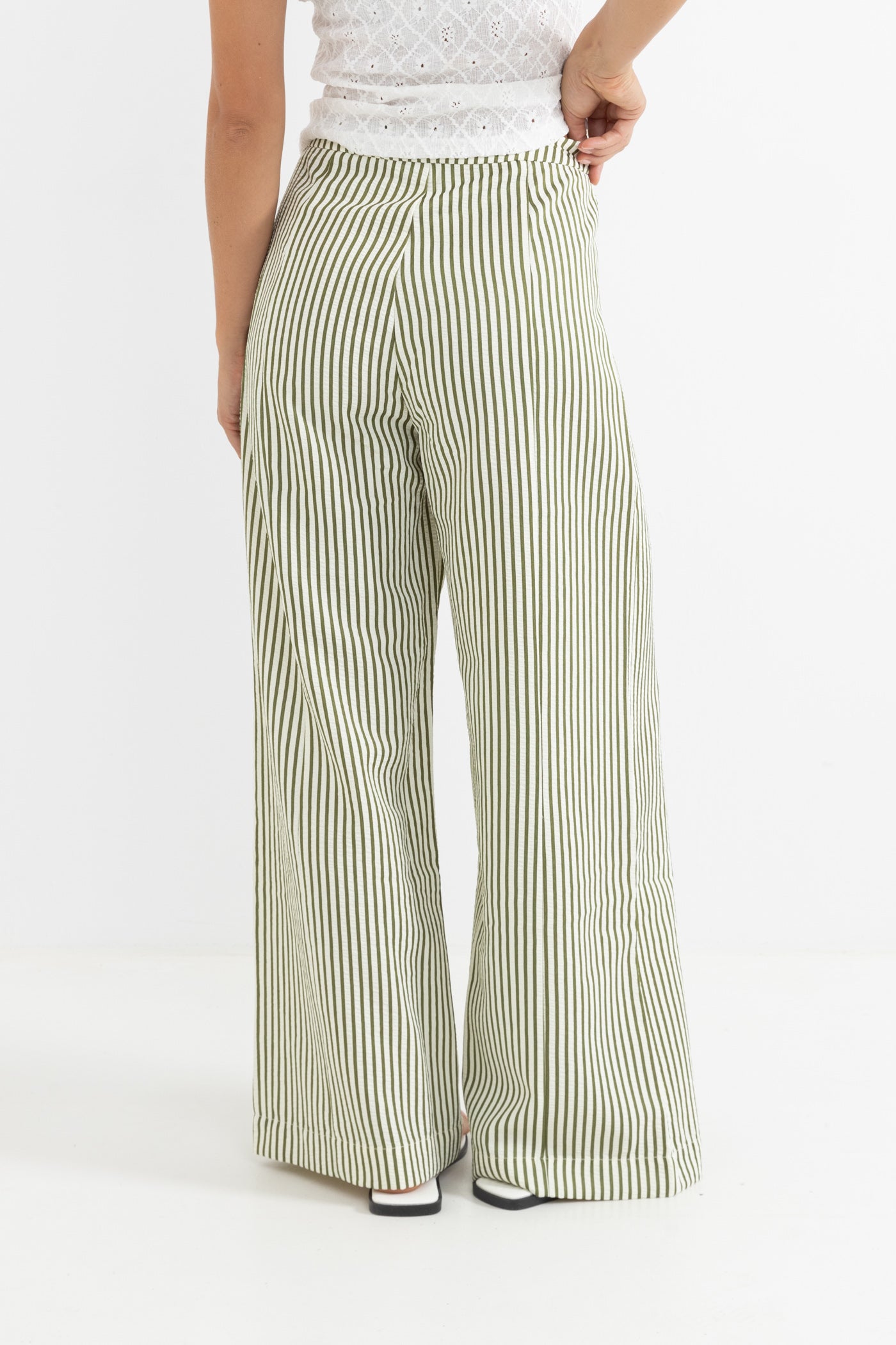 Cove Stripe Wide Leg Pant