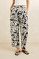 Georgia Floral Pant - Cream