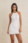 Gigi Halter Mini Dress - White