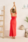 Harlow Lace Midi Dress - Chilli