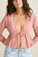 Kirra Check Tie-Front Top