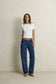 Low-Rise Barrel Denim Pant