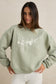 Melia Crew Neck Fleece - Palm
