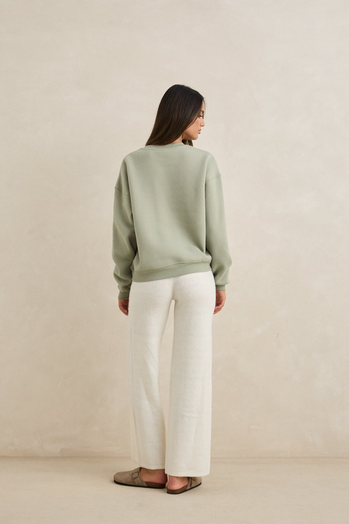 Melia Crew Neck Fleece - Palm