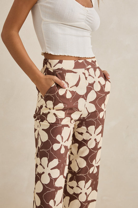 Melia Floral Wide Leg Pant