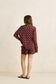 Polka Dot Beach Short - Cafe