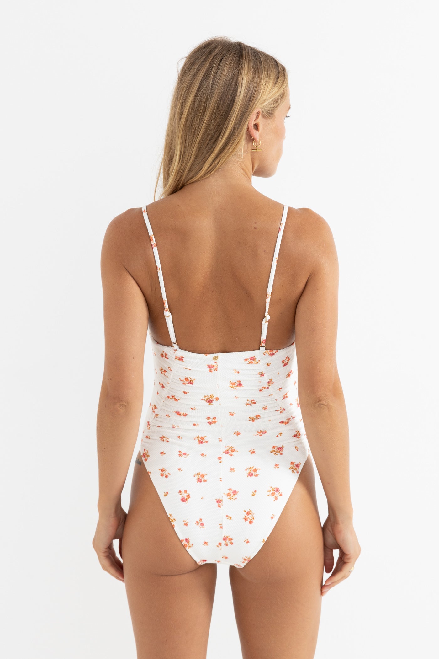 Rosie Floral Scrunched Side One Piece