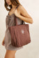 Sandy Zip Tote Bag - Chocolate