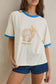 Sunrise Seashell Ringer Tee
