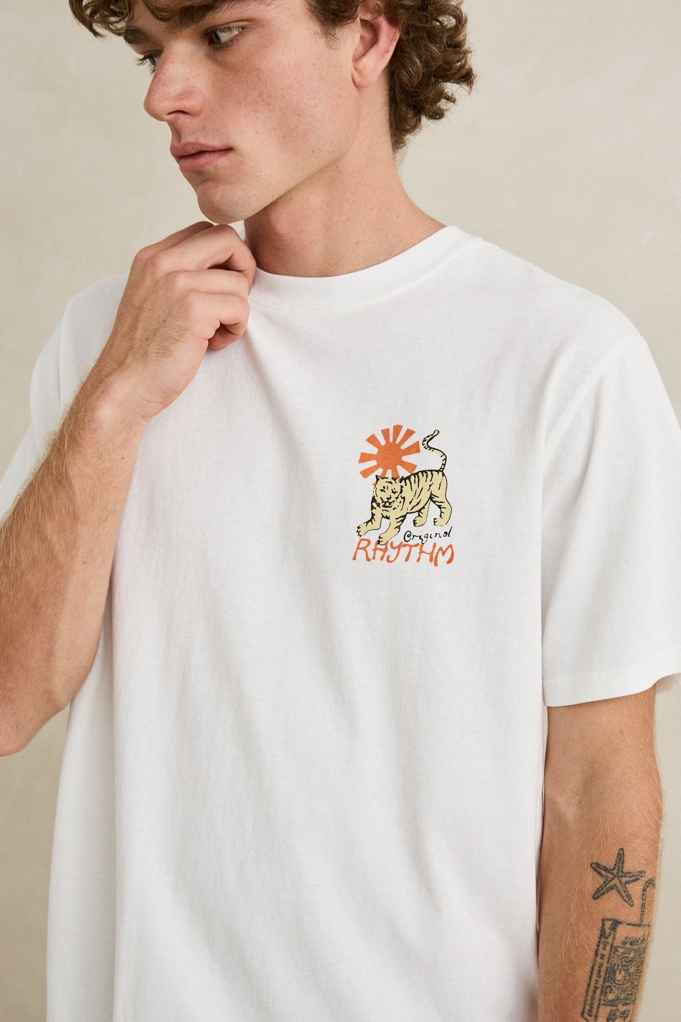 Tiger Vintage T-Shirt - Vintage White