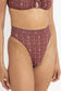 Vintage Floral High Waist Swim Pant