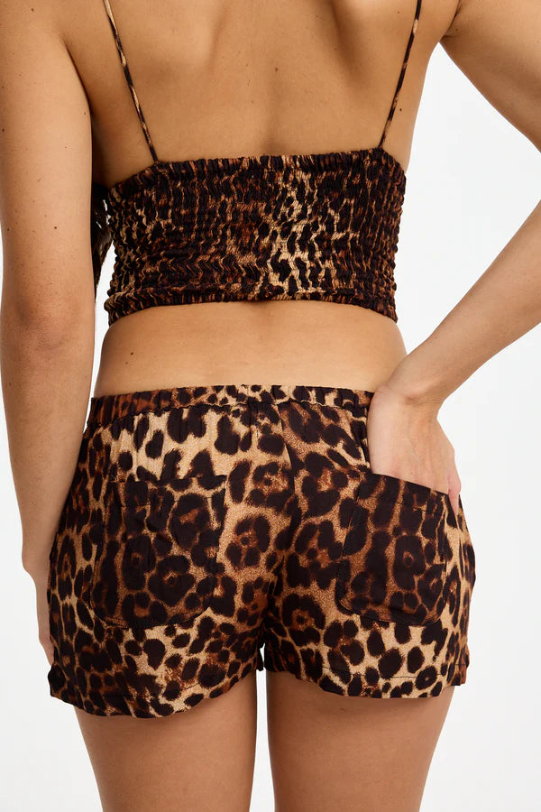 Coco Shorts - Digital Leopard