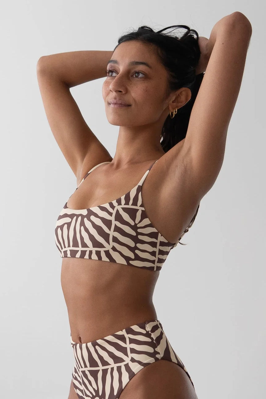 Active Swim Bralette - Coral Sands