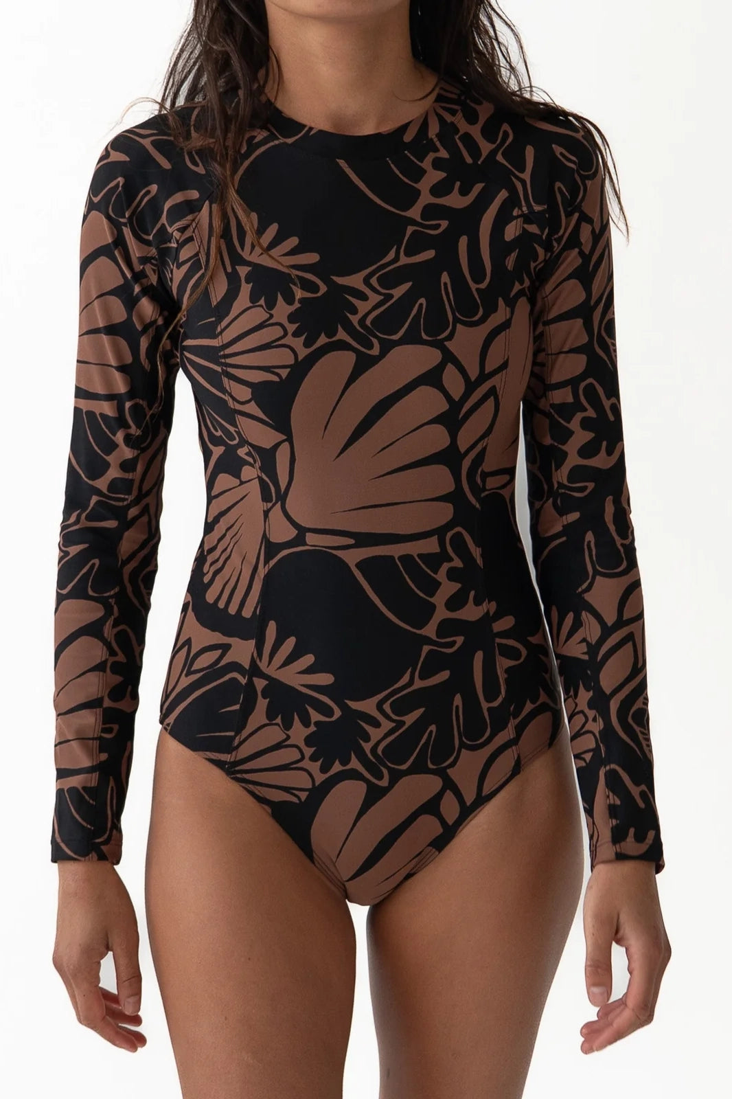 Zip back Surf Suit - Coco Shell