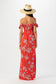Hollie Maxi Dress- Vintage Hawaiian Red