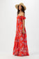 Hollie Maxi Dress- Vintage Hawaiian Red