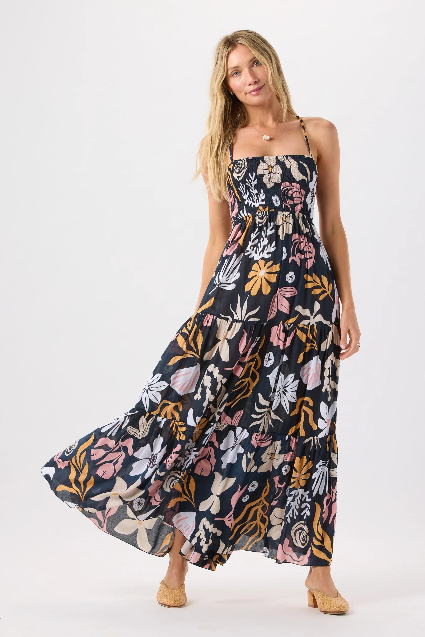 Kailani Maxi Dress - Shellscapes Black