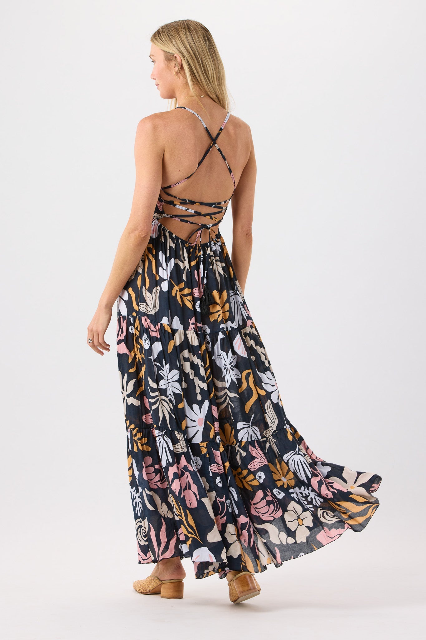 Kailani Maxi Dress - Shellscapes Black