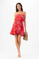 Ryden Mini Dress - Vintage Hawaiian Red