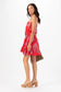 Ryden Mini Dress - Vintage Hawaiian Red