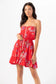 Ryden Mini Dress - Vintage Hawaiian Red
