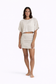 Front view of the Coconut Ave Tommy Skirt in Flax.