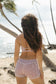 Back view of the Twist Top in Bamboo Chocolate paired with matching Cloud Shorts