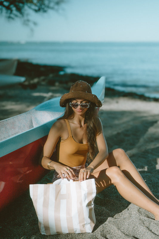 Tyvek Beach Tote - Nautical Sand