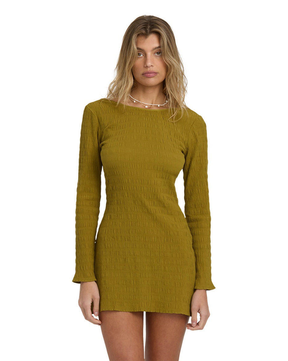 Dream Life Midi Dress - Moss