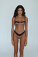 Fiona Underwire Bikini Top - Bronze Python
