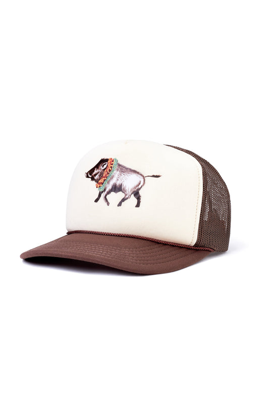 Double Lei Boar Foam Trucker