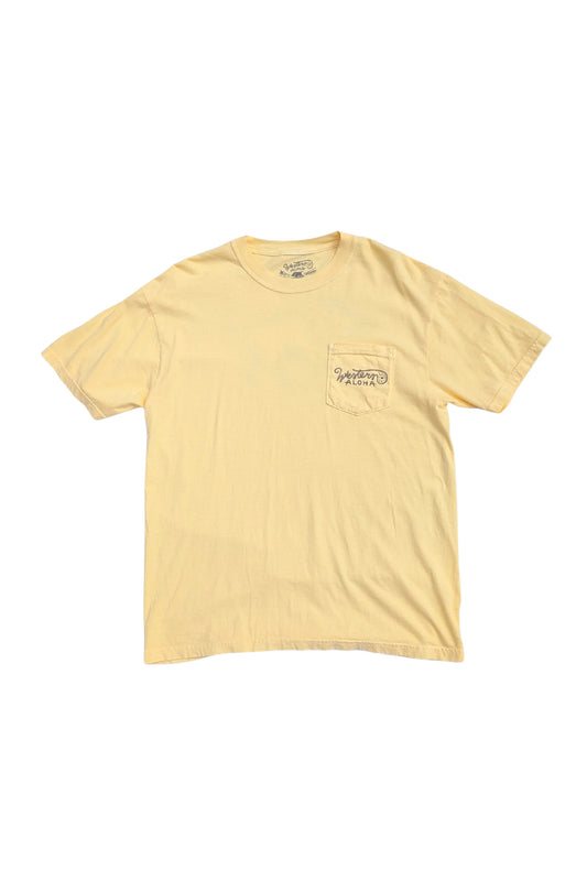 Double Lei Boar Tee - Yellow