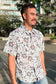 Folk Hibiscus Short Sleeve Shirt