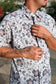 Folk Hibiscus Short Sleeve Shirt