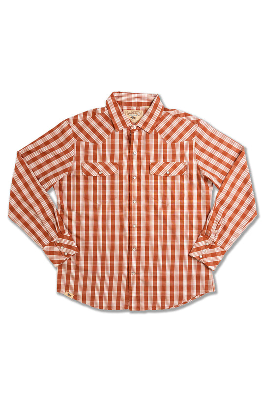 Palaka Western Shirt - Kauai Red