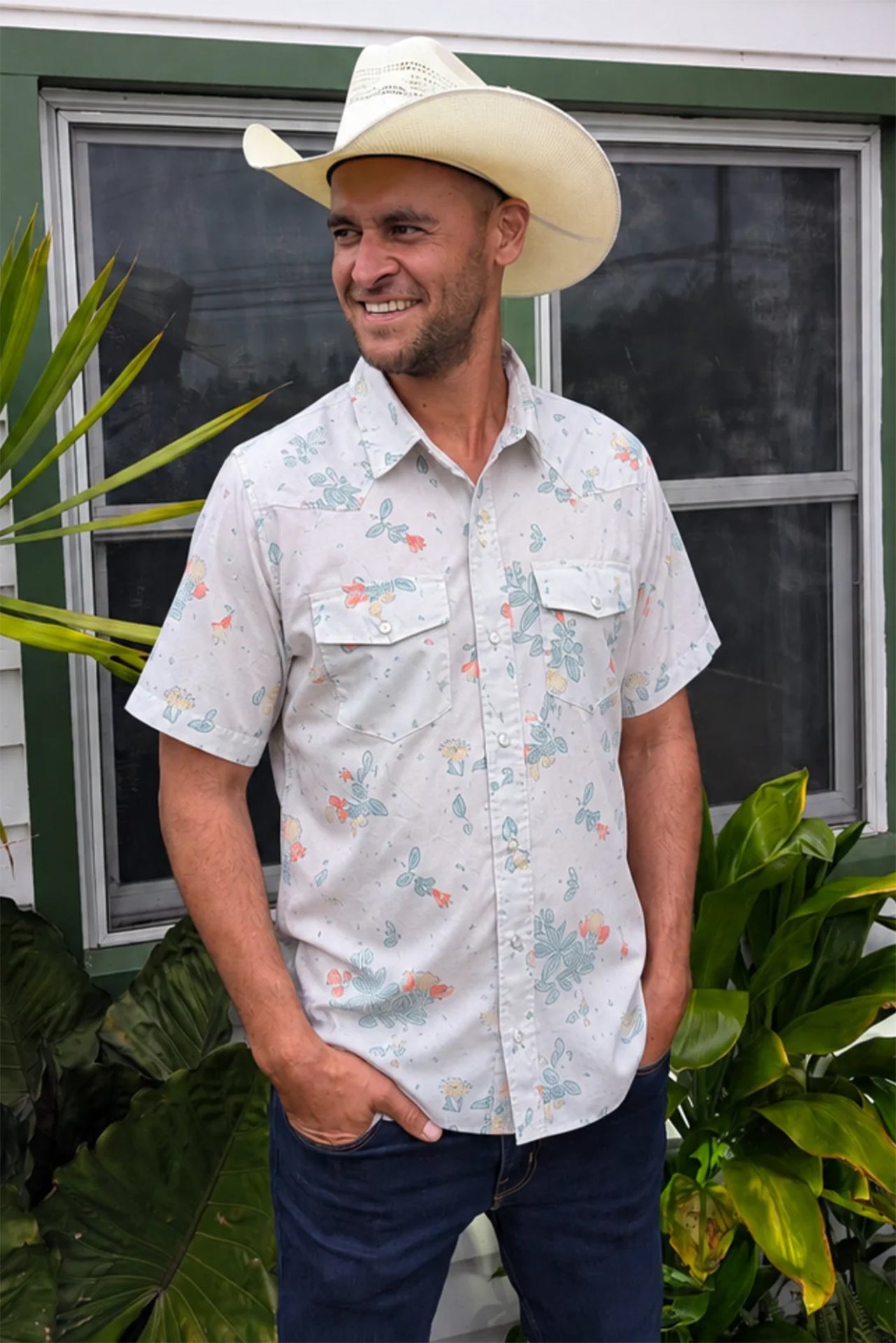 Ohi'a Short Sleeve Shirt - White