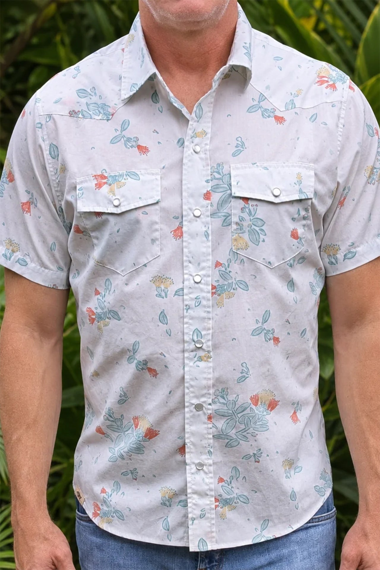 Ohi'a Short Sleeve Shirt - White