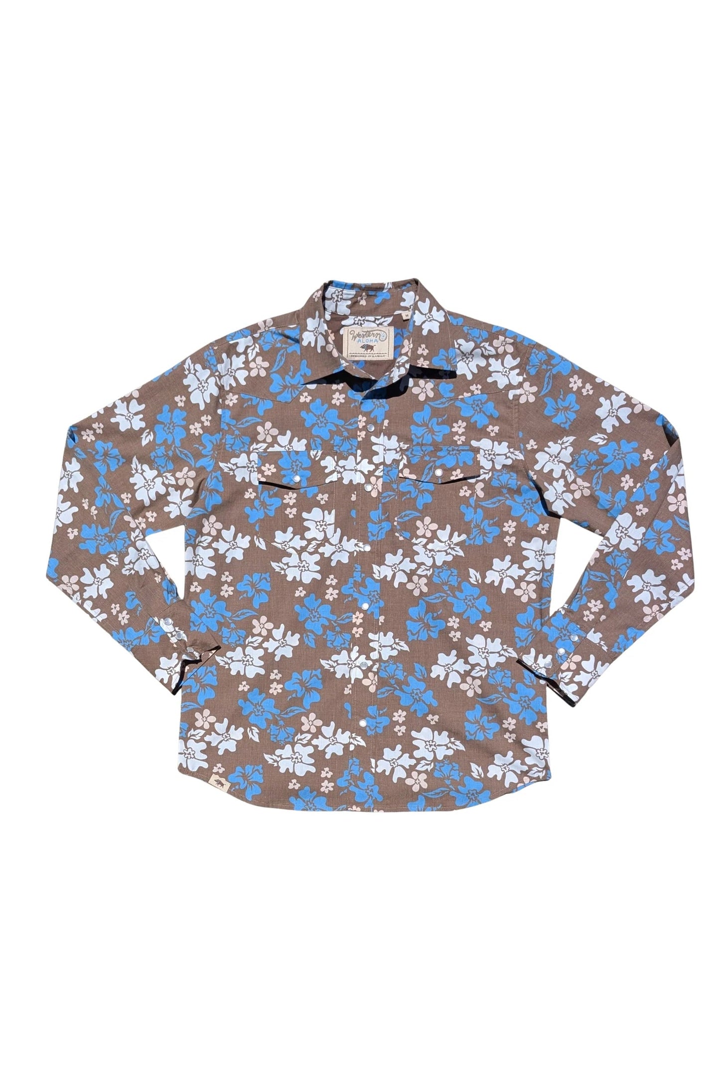 Tahitian Pareu LS Shirt - Brown