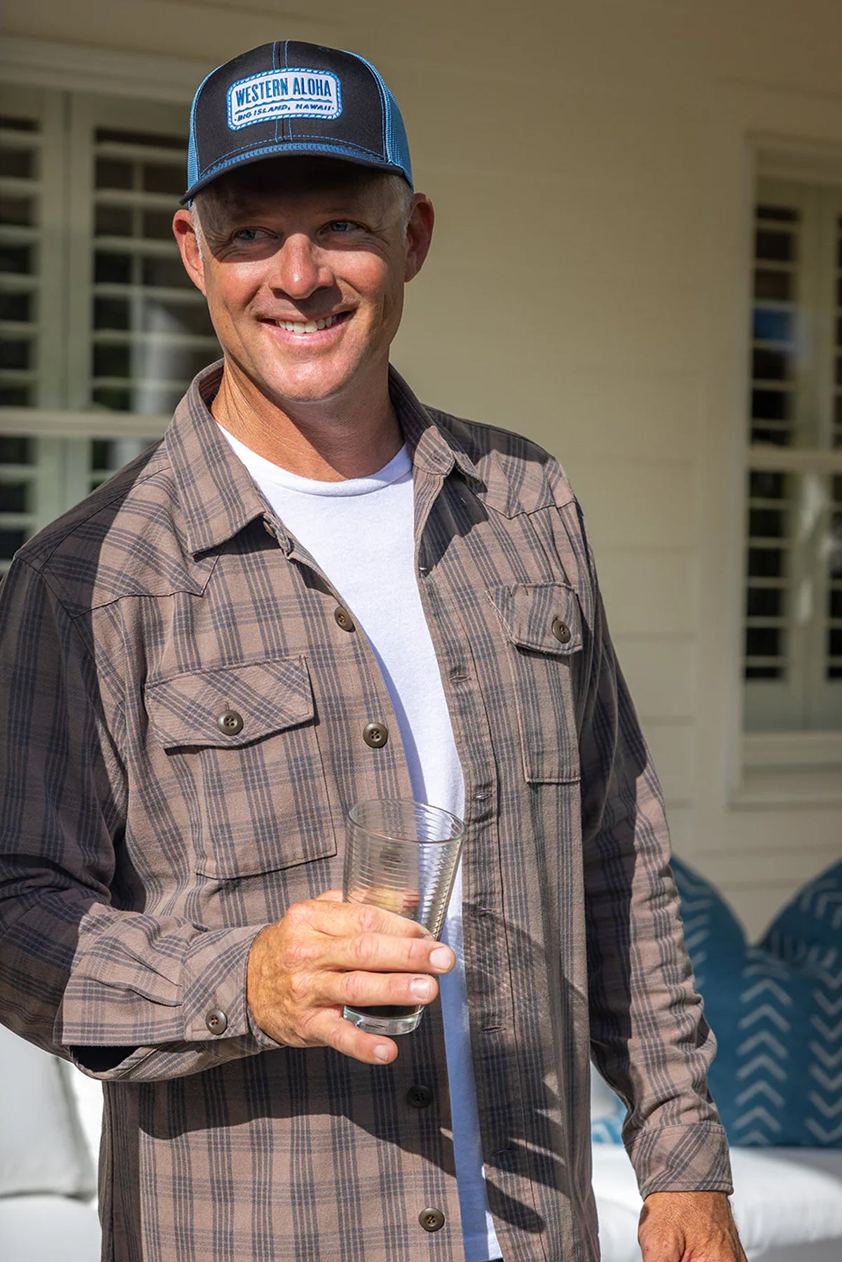 Palaka Waimea Overshirt Brown Charcoal