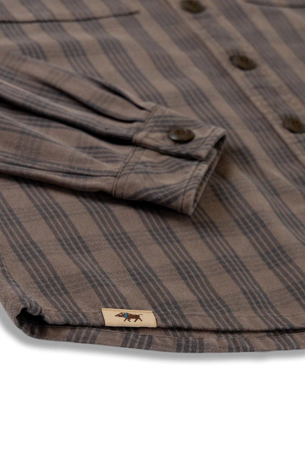 Palaka Waimea Overshirt Brown Charcoal