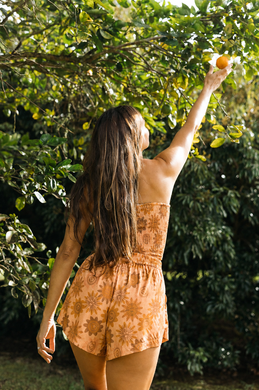 Smocked Tube Top - Liliko'i Blooms