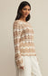 Azura Stripe Crochet Sweater