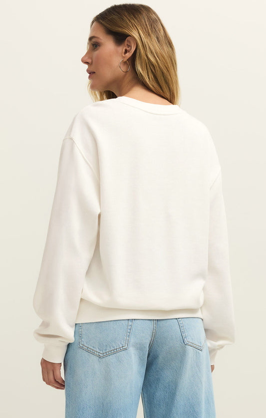 Hawaii Boyfriend Sweatshirt - Sea Salt