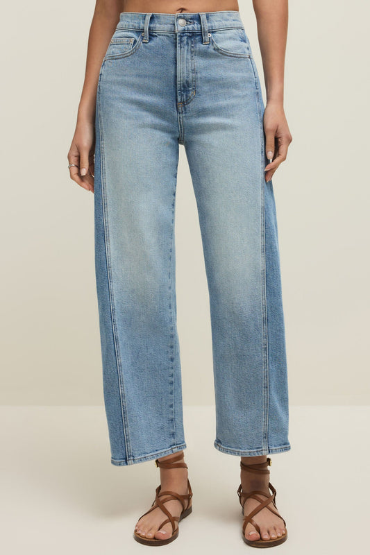 Luna High Rise Crop Bowed Jean - Utopia