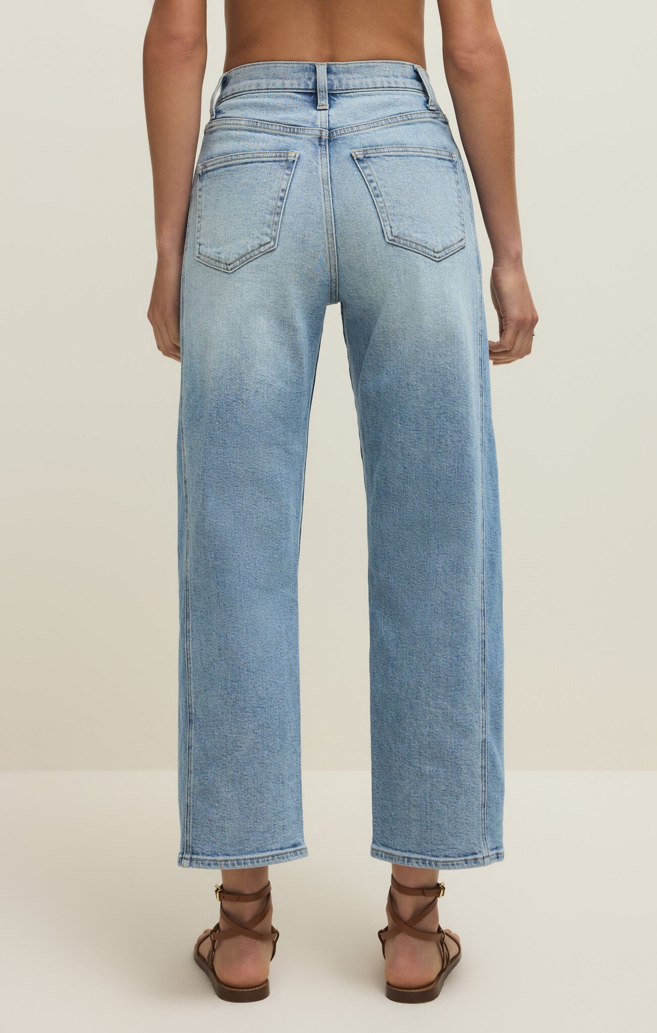 Luna High Rise Crop Bowed Jean - Utopia