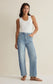 Luna High Rise Crop Bowed Jean - Utopia